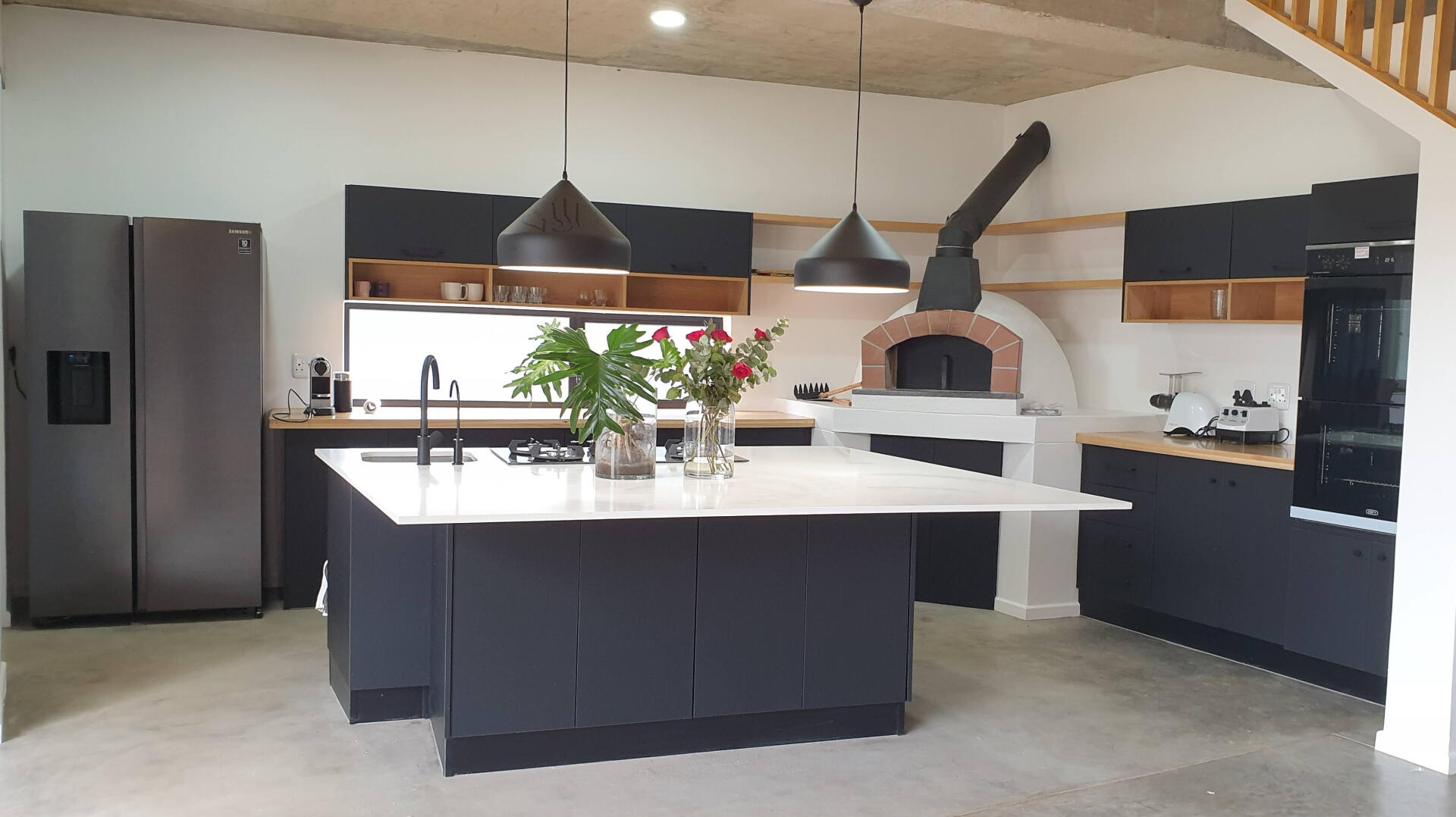 Kitchen with Pizza Oven